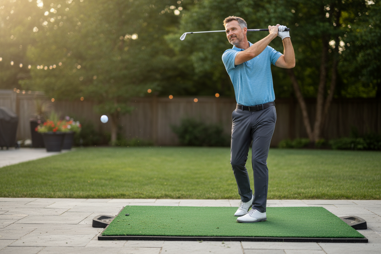 How to Achieve Better Shots: Real Tee Insertion in EZ Tee Golf Swing Mat