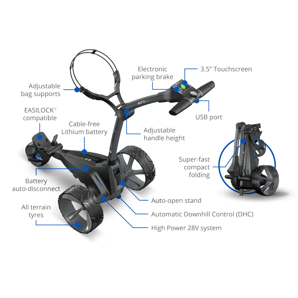 Motocaddy M5 GPS DHC Electric Caddy