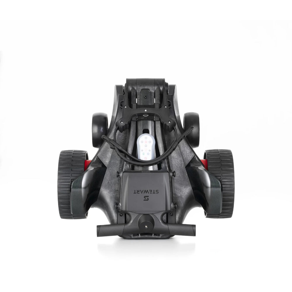 Stewart Golf Q Follow Carbon Range Remote Control Electric Golf Caddy, Trolley