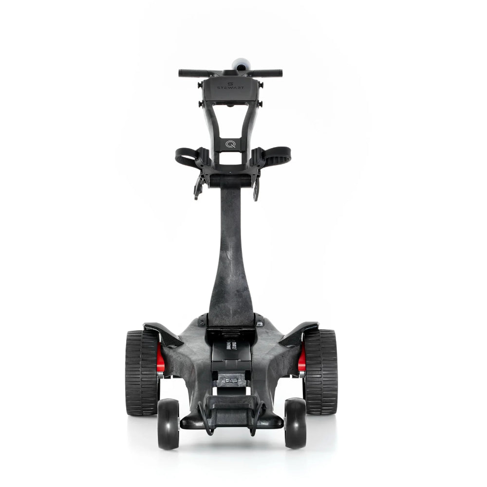 Stewart Golf Q Follow Carbon Range Remote Control Electric Golf Caddy, Trolley