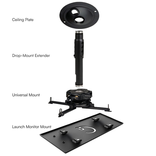 Launch Monitor Ceiling Drop-Mount Kit