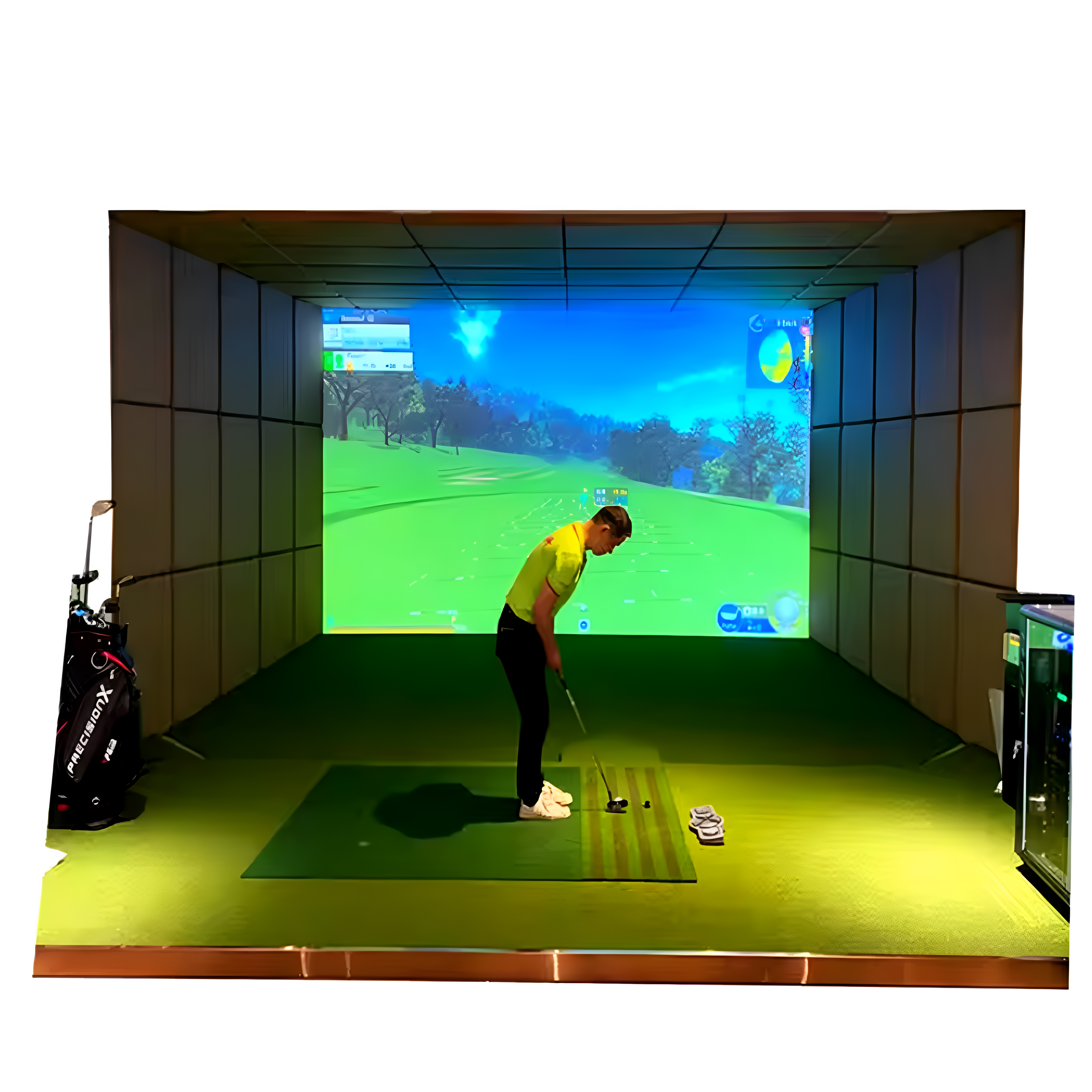 FlexTrack Pro Movable Golf Simulator