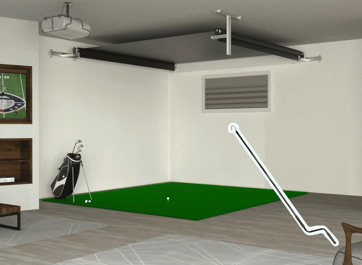 SportScreen Vanish 13H Retractable Golf Enclosure
