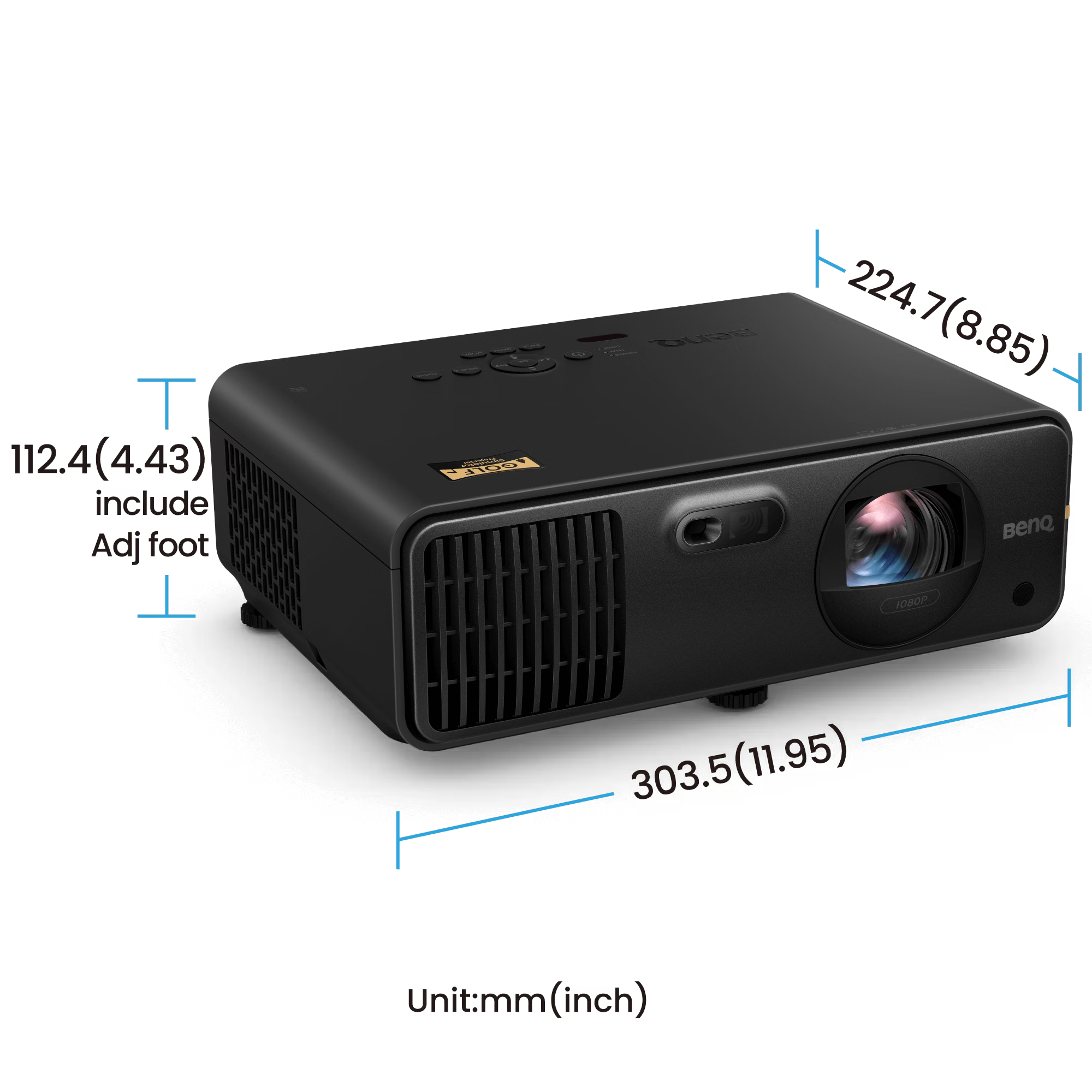BenQ AH700ST | 4000lm Short Throw 1080P Laser Golf Projector